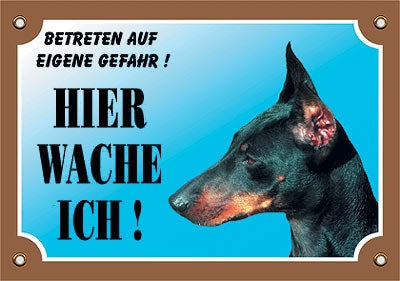 Warntafel V1 Dobermann