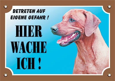 Warntafel V1 Rhodesian Ridgeback