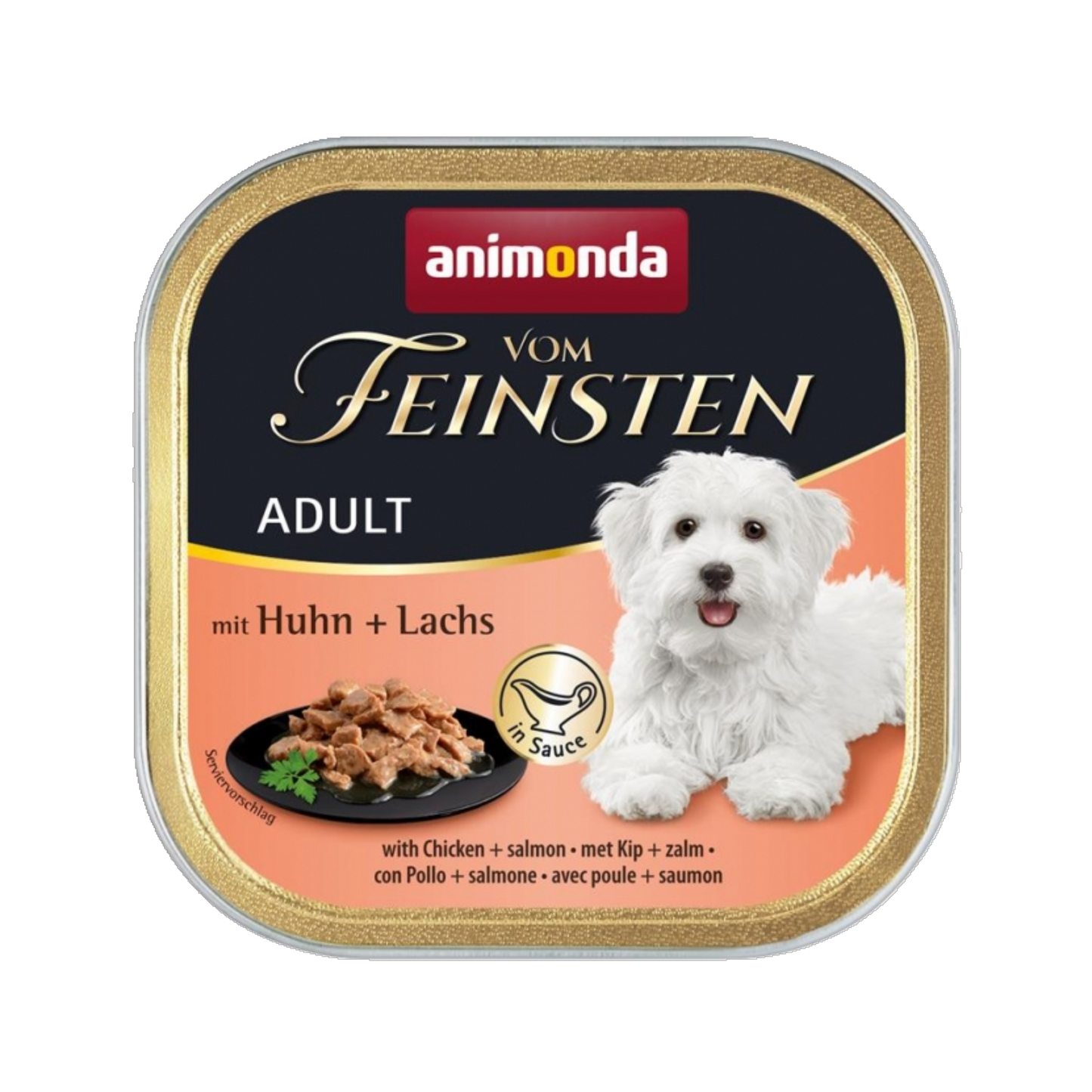Animonda Vom Feinsten Adult – Huhn & Lachs in Feinschmecker-Sauce