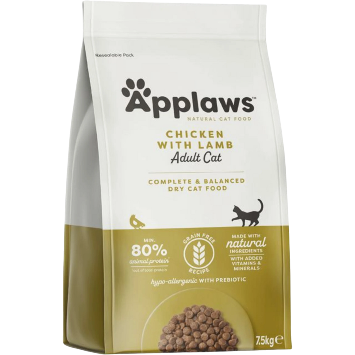 Applaws Cat Trockenfutter Huhn & Lamm – Getreidefreie Premium-Katzennahrung
