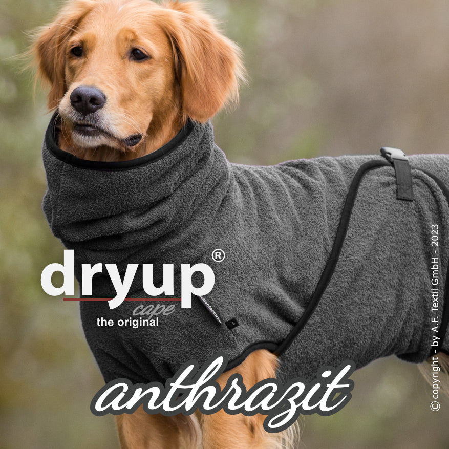 DRYUP CAPE Standard – Der hochwertige Hundebademantel aus Baumwolle L - XXL