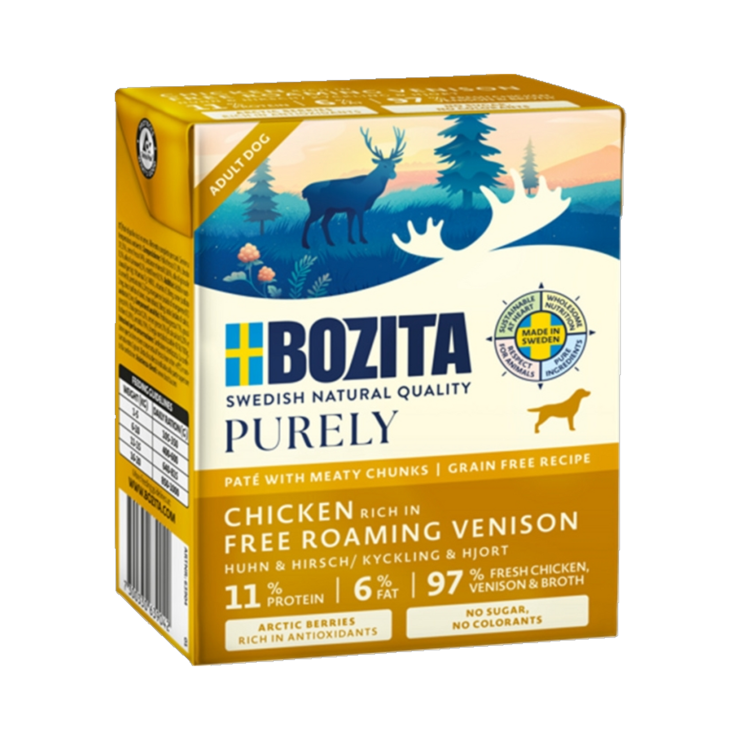 Bozita Dog Tetra - Purely Pate mit Huhn & Hirsch