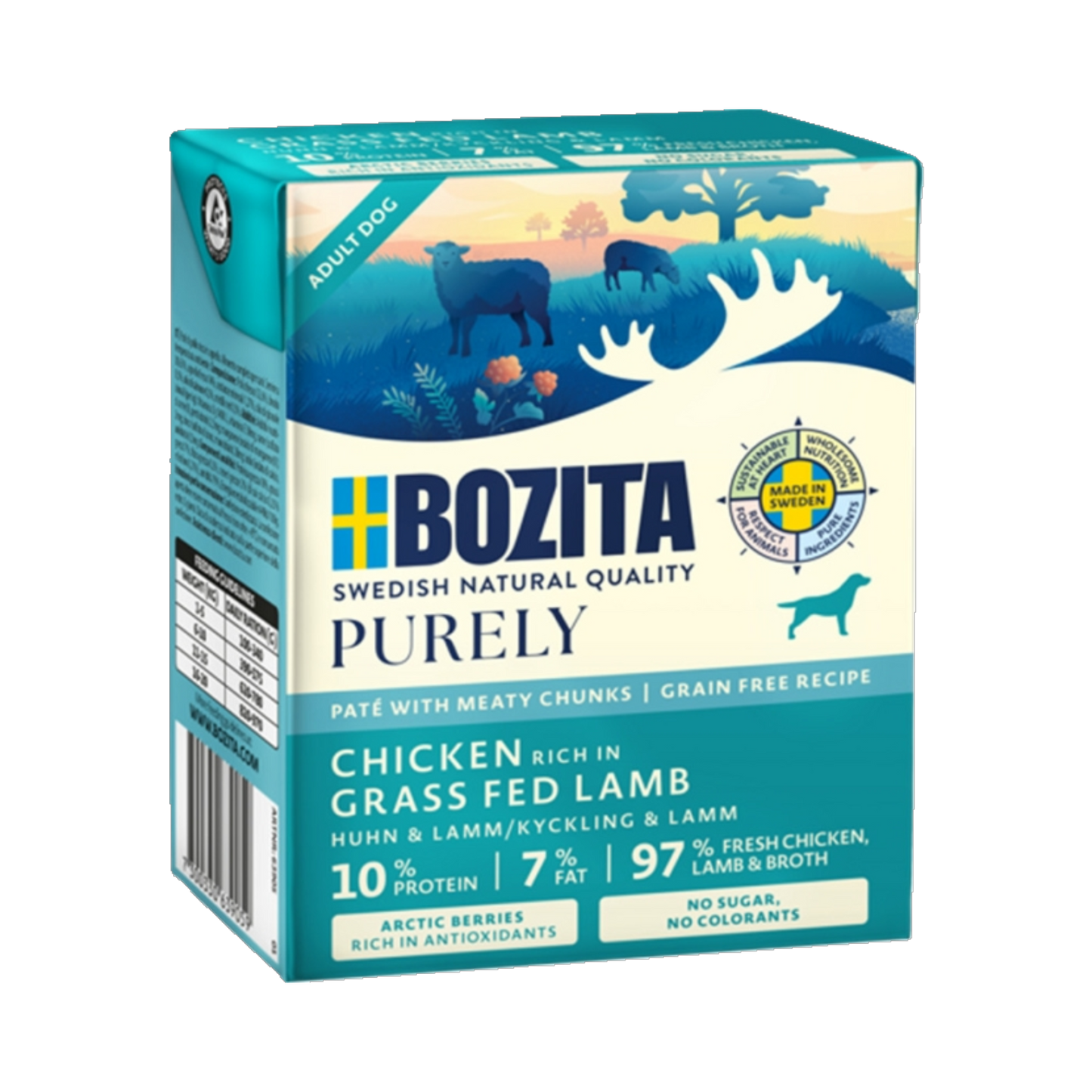 Bozita Dog Tetra - Purely Pate mit Huhn & Lamm