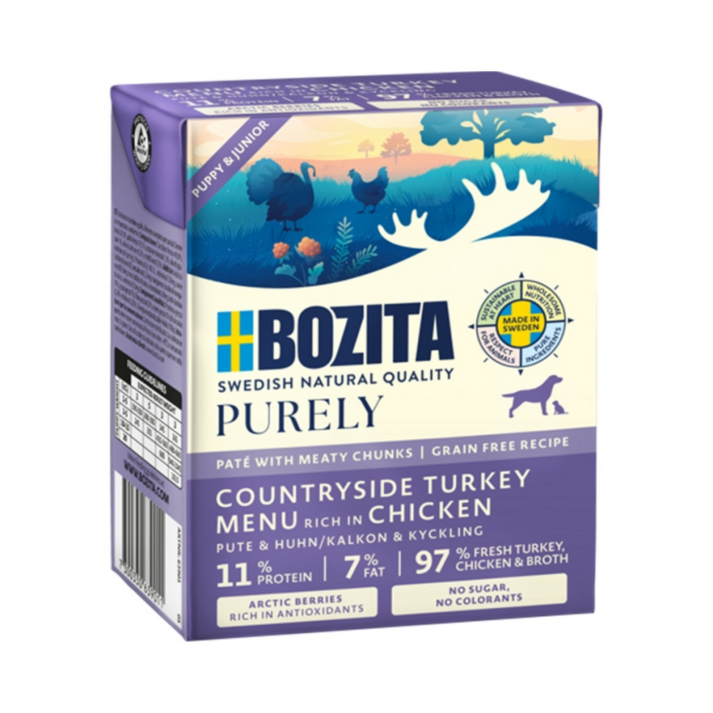 Bozita Dog Tetra - Purely Puppy & Junior Pate mit Pute & Huhn