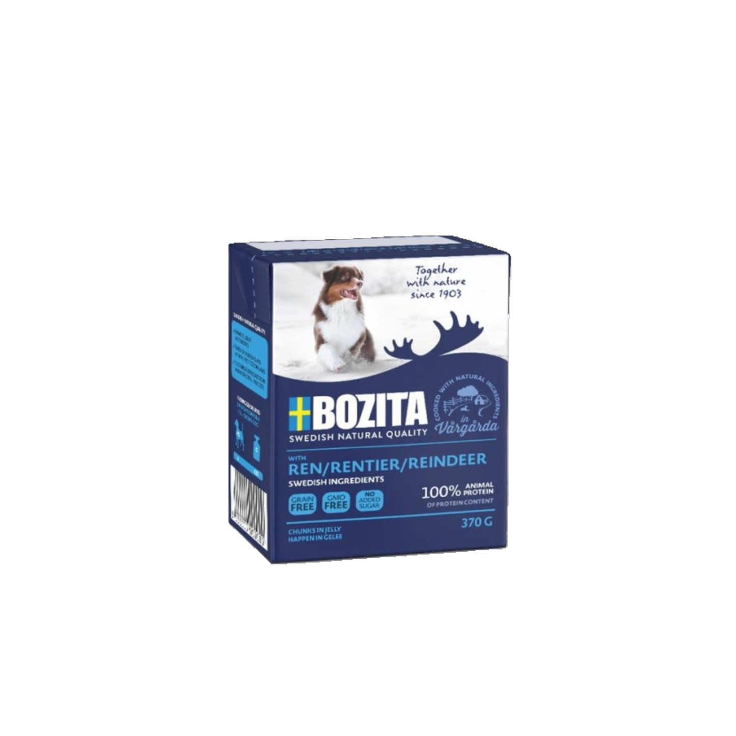 Bozita Dog Tetra - Recard Happen in Gelee mit Rentier