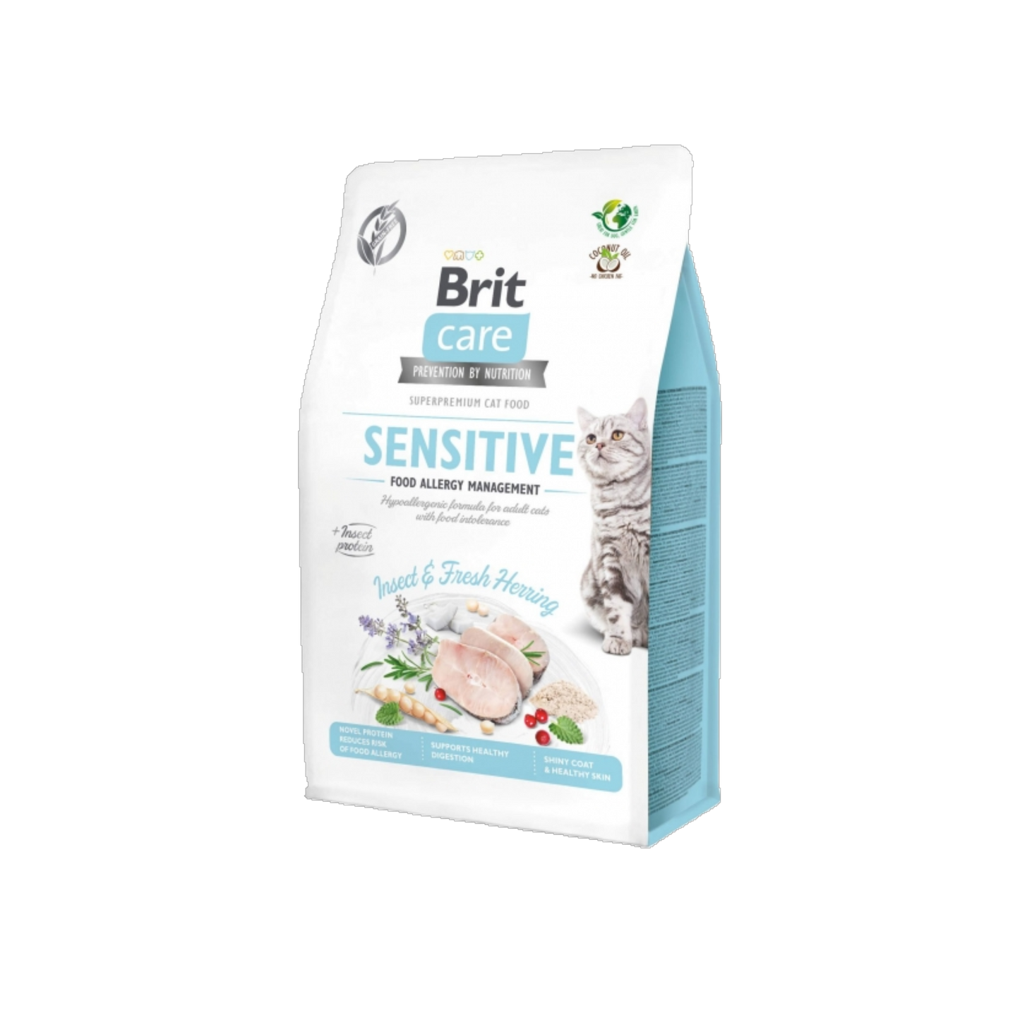 Brit Care Cat - Für nahrungssensible Katzen - mit frischem Hering & Insektenprotein