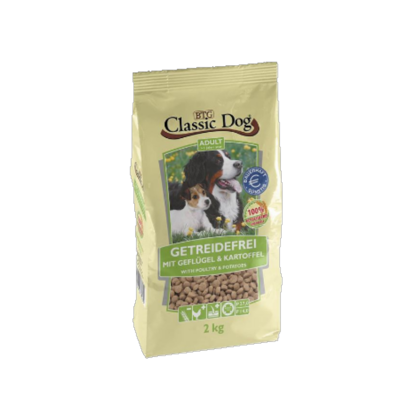 Classic Dog Geflügel & Kartoffel – Trockenfutter ohne Getreide