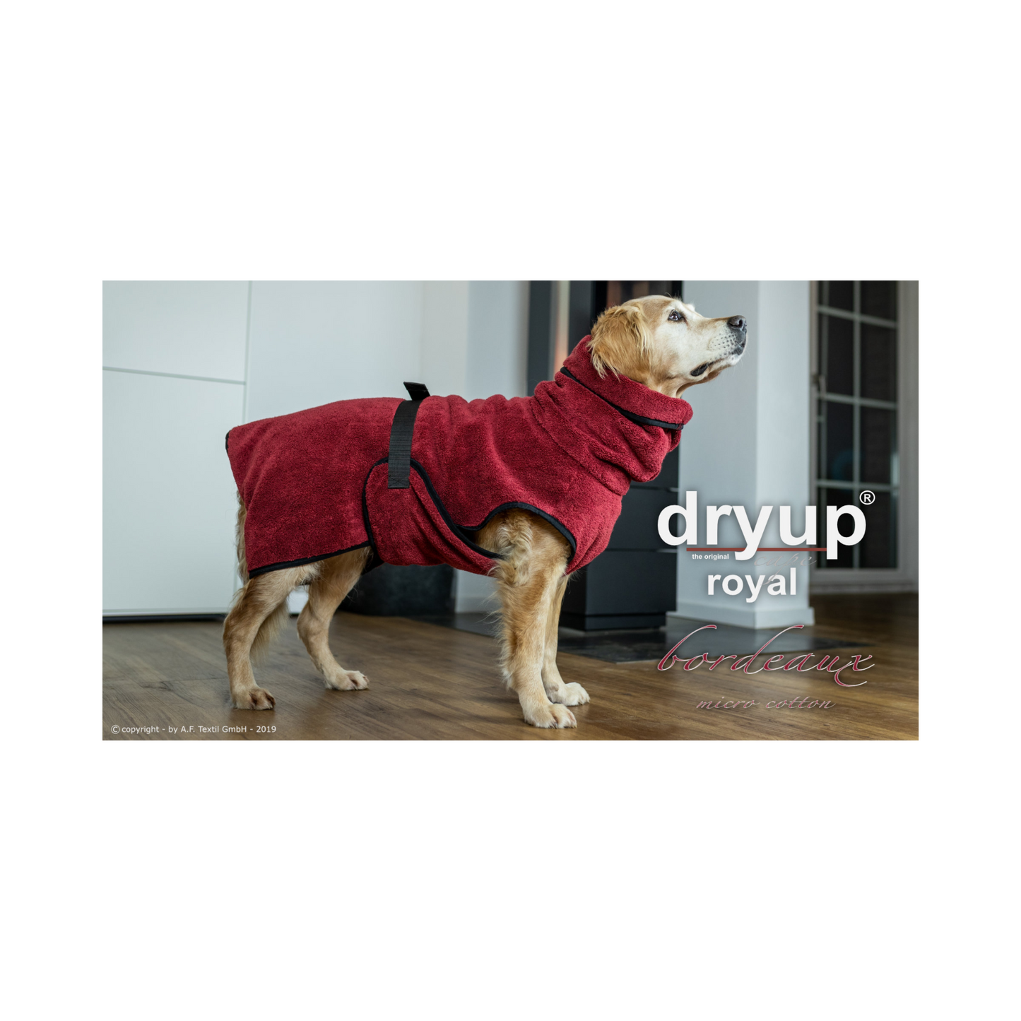 DRYUP CAPE Royal – Hundebademantel für stilvolle Trocknung