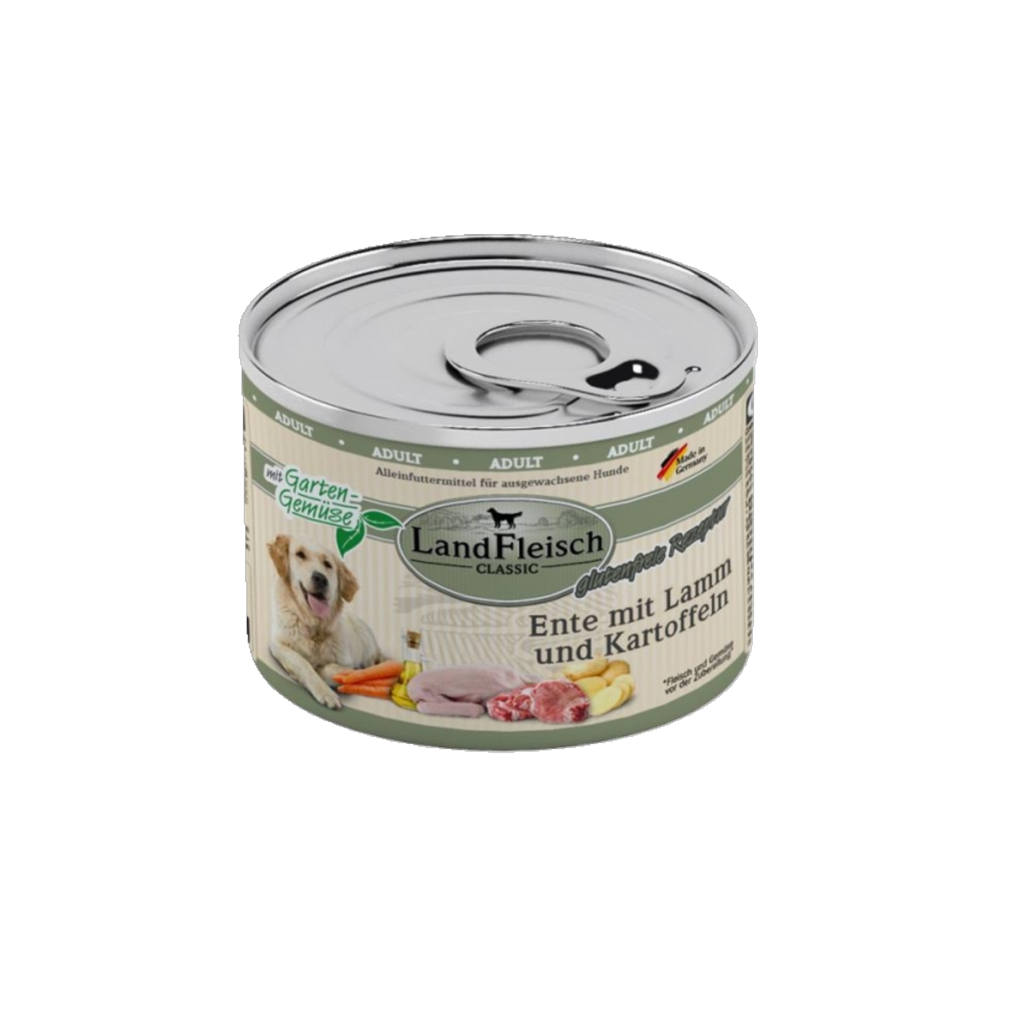 LandFleisch Dog Classic – Ente mit Lamm & Kartoffeln