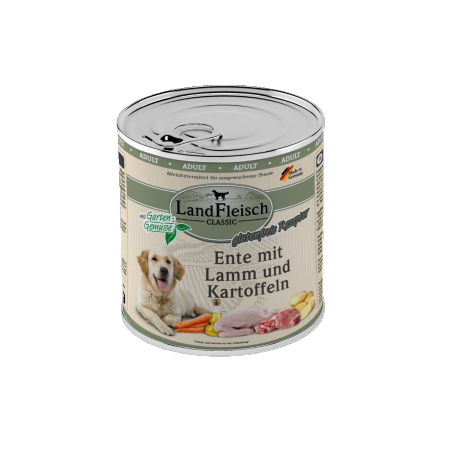 LandFleisch Dog Classic – Ente mit Lamm & Kartoffeln