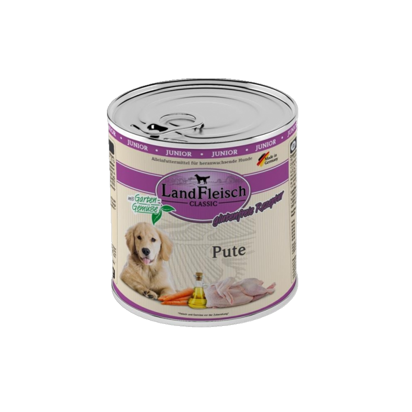 Landfleisch Dog Classic Junior – Pute mit Gartengemüse