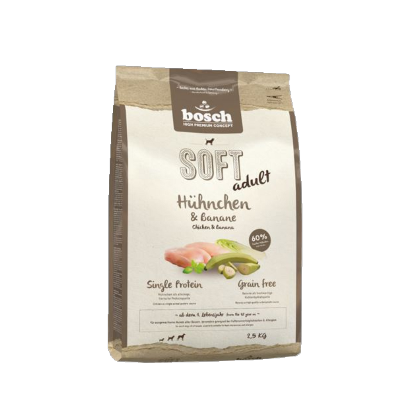 bosch SOFT+ - Hühnchen & Banane – Für Feinschmecker mit sensibler Verdauung