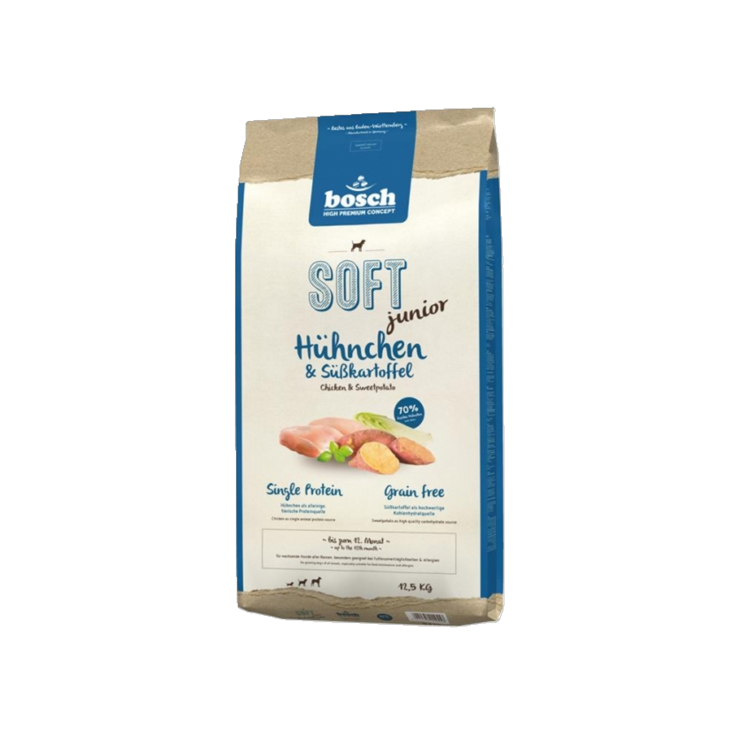 bosch SOFT Junior - Hühnchen & Süßkartoffel – Der sanfte Start ins Leben