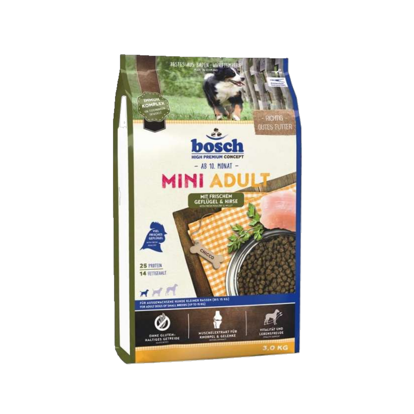 bosch Mini Adult - Geflügel & Hirse – Für kleine Genießer mit großem Anspruch