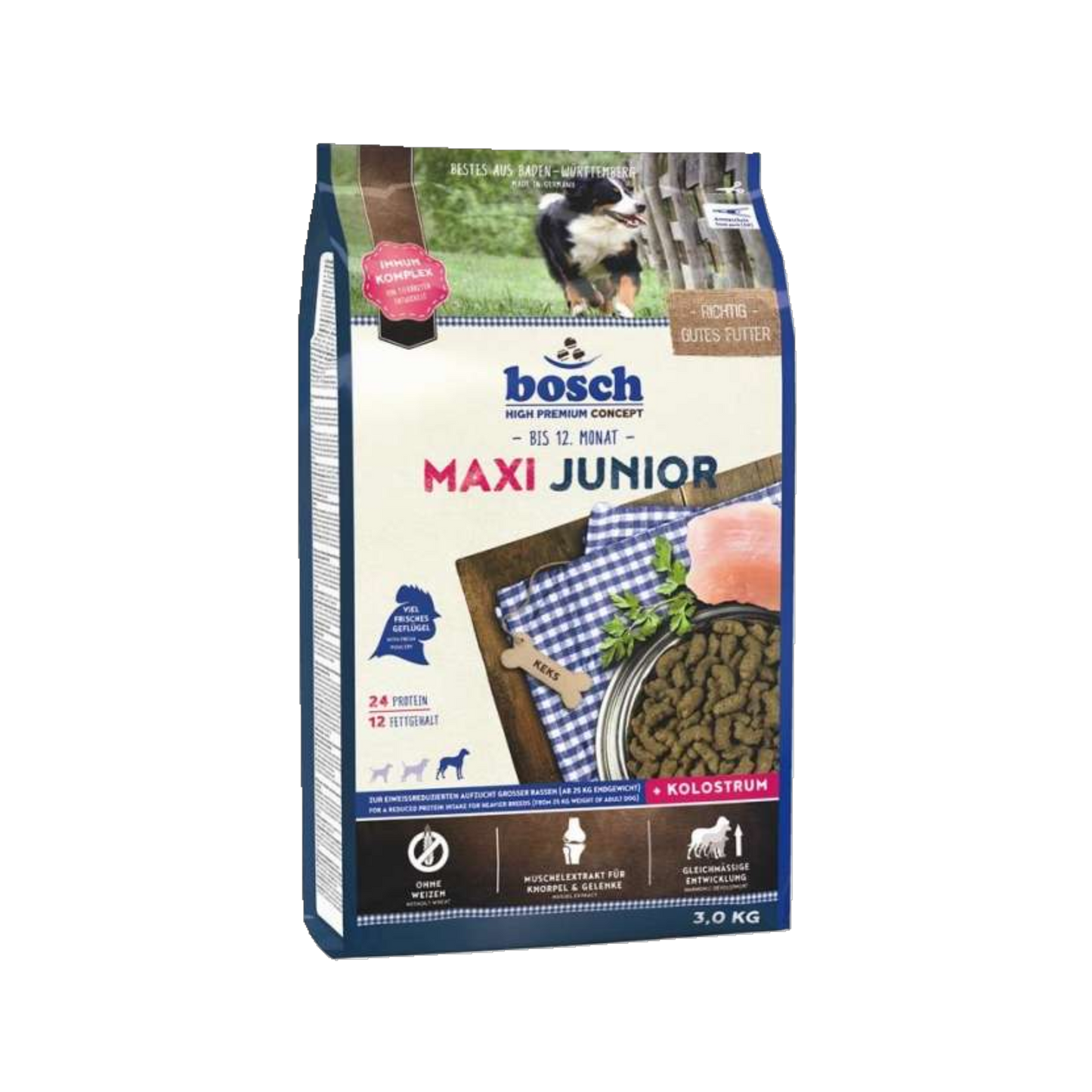 bosch Maxi Junior – Aufzuchtfutter für junge Hunde großer Rassen