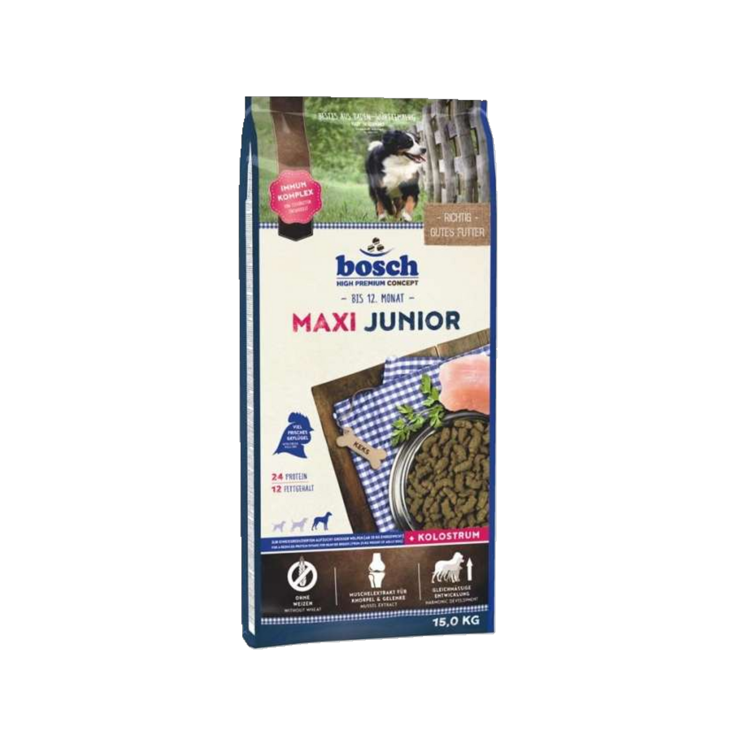 bosch Maxi Junior – Aufzuchtfutter für junge Hunde großer Rassen