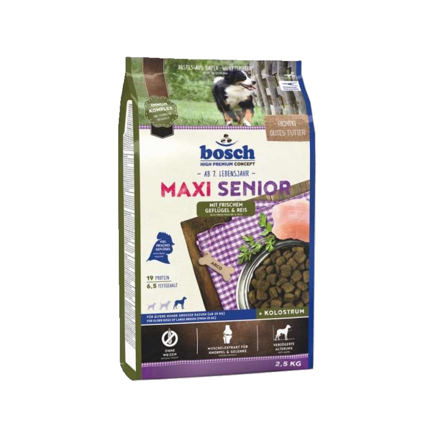 bosch Maxi Senior - Geflügel & Reis – Für ältere Hunde großer Rassen