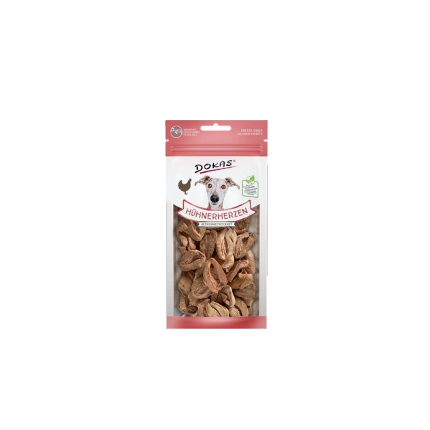 Dokas Gefriergetrocknete Hühnerherzen – der pure Snackgenuss für zwischendurch