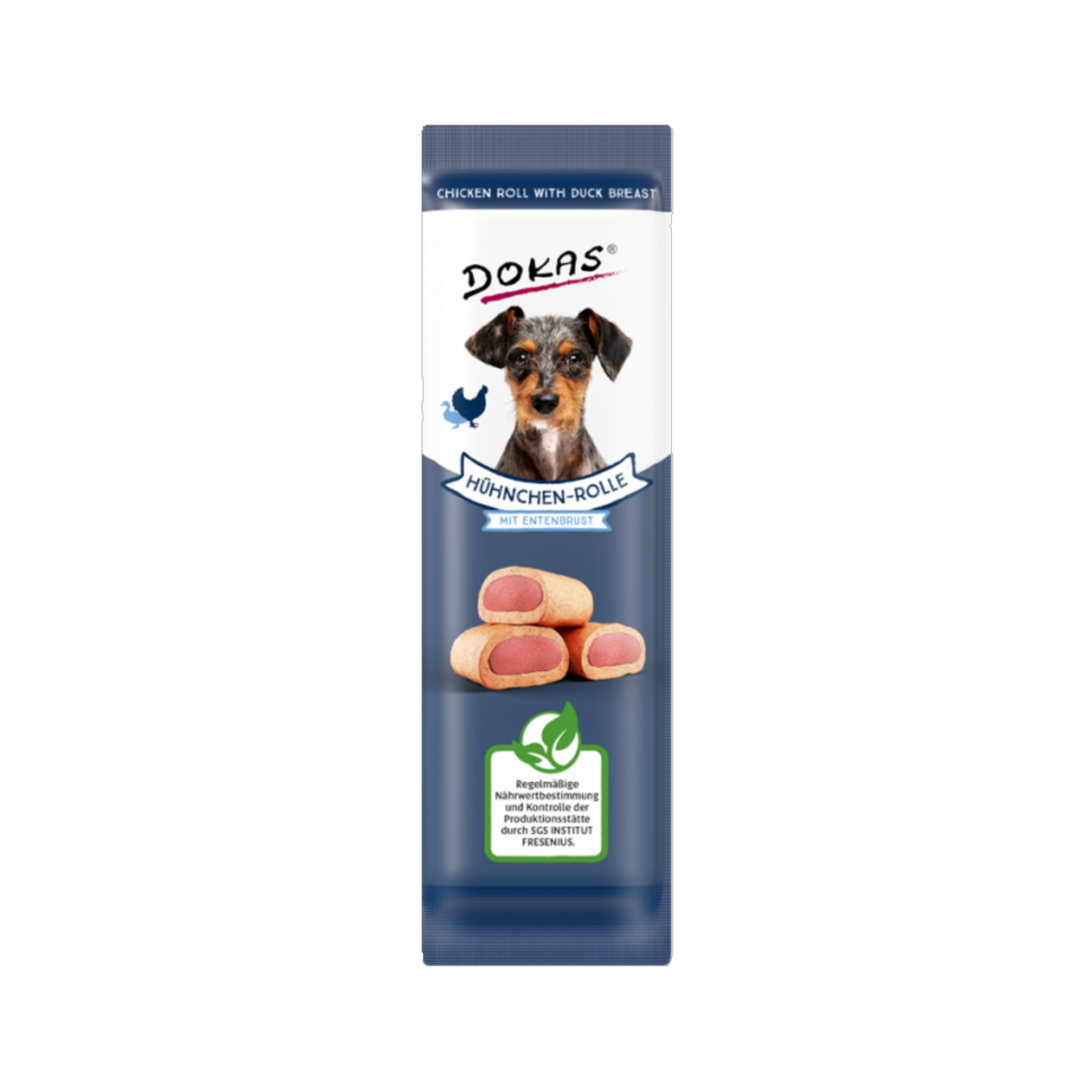Dokas Hühnchen-Rolle mit Entenkern – der softe Snack für echte Feinschmecker