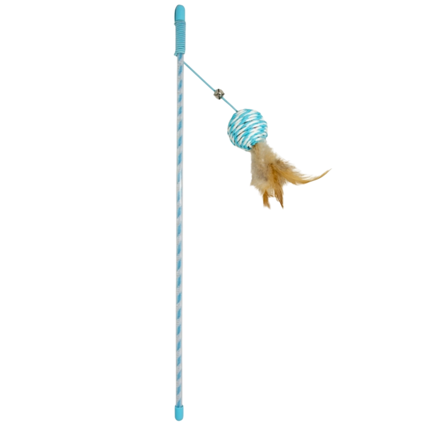 Duvoplus Spielangel mit Spielball & Federn – Für aktiven Spielspaß deiner Katze