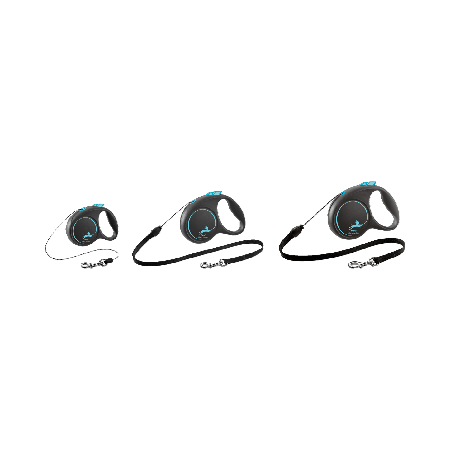 Flexi Roll-Leine Black Design – Stilvoll & Sicher unterwegs!