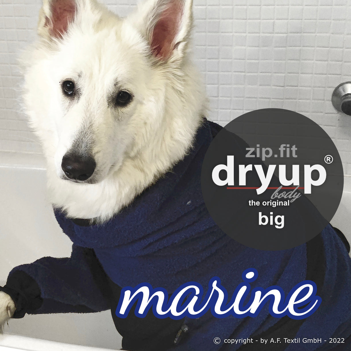 ZIP.FIT DRYUP Body Big – Der Trockenbody mit langen Beinen für große Hunde