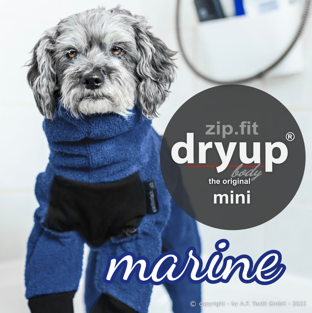 ZIP.FIT DRYUP Body Mini – Der Hundebademantel mit Beinen für die Kleinen