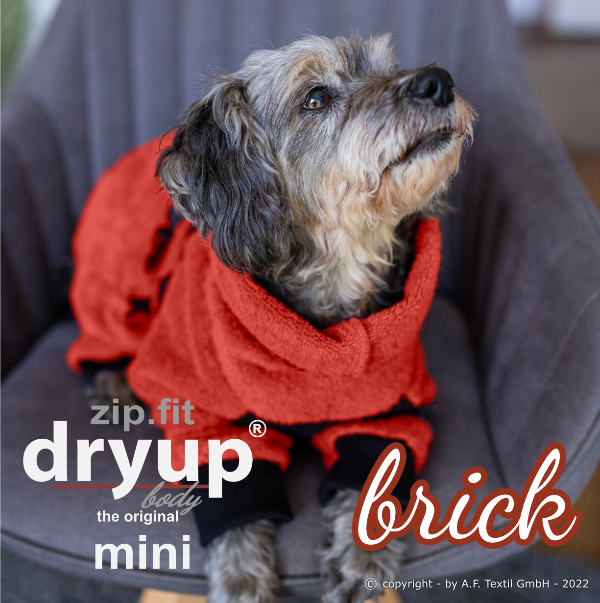 ZIP.FIT DRYUP Body Mini – Der Hundebademantel mit Beinen für die Kleinen