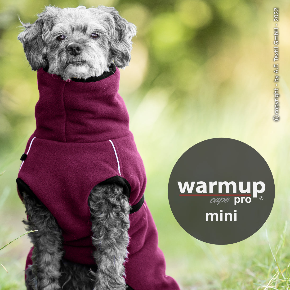 Warmup Cape Pro Mini – Wende-Cape für kleine Hunde mit großem Komfort