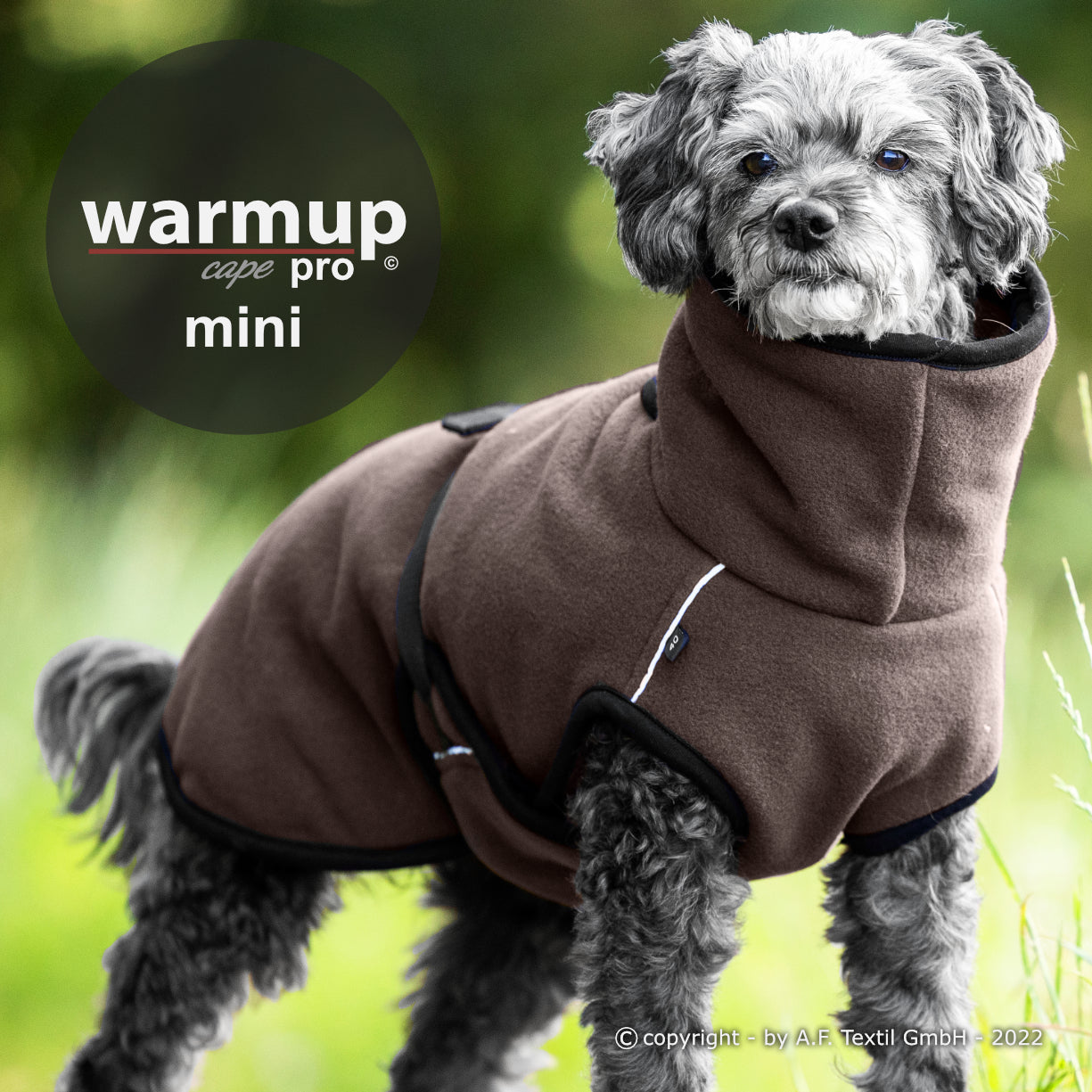 Warmup Cape Pro Mini – Wende-Cape für kleine Hunde mit großem Komfort