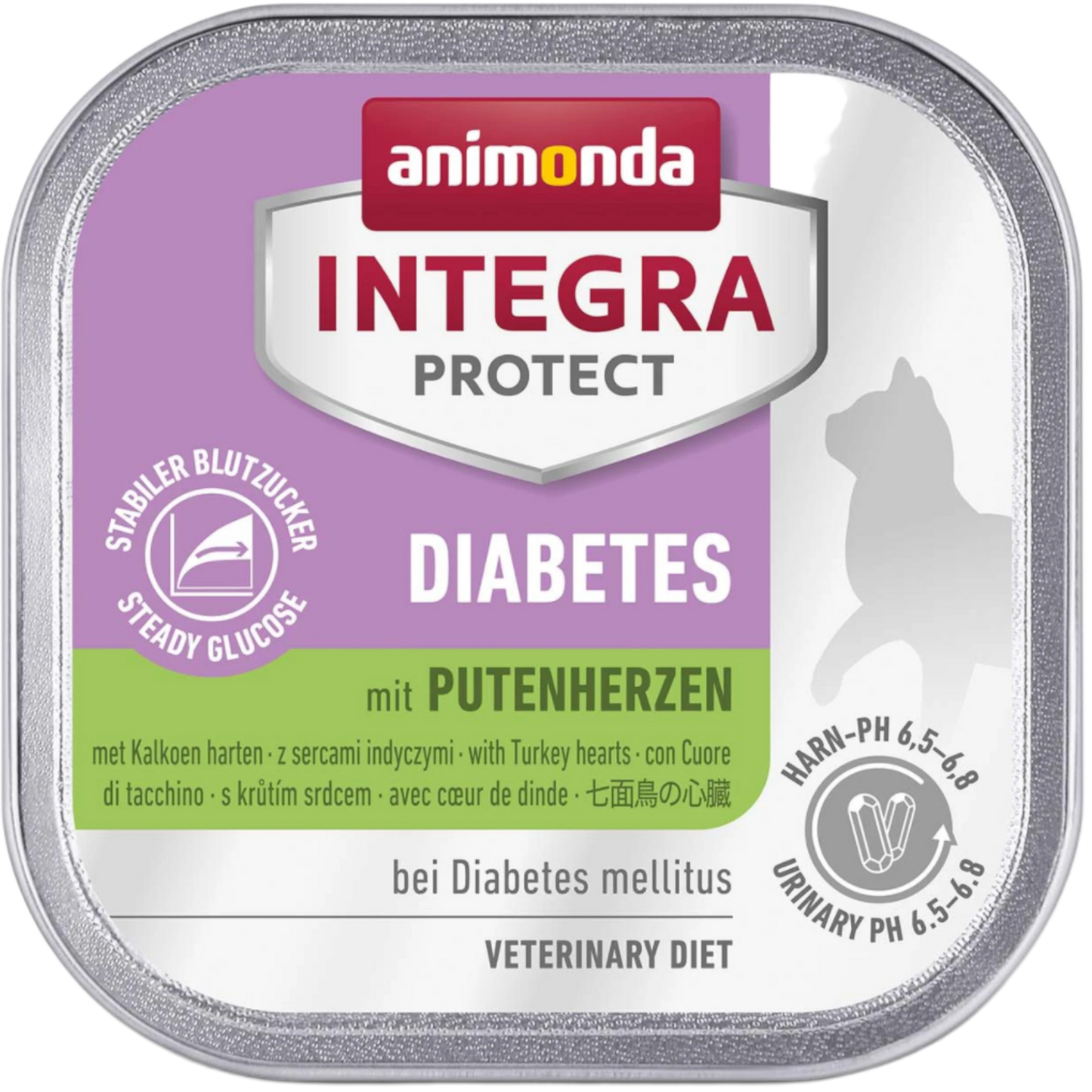 INTEGRA PROTECT Adult Diabetes mit Putenherzen Die zielgerichtete Diätnahrung für Katzen mit Diabetes