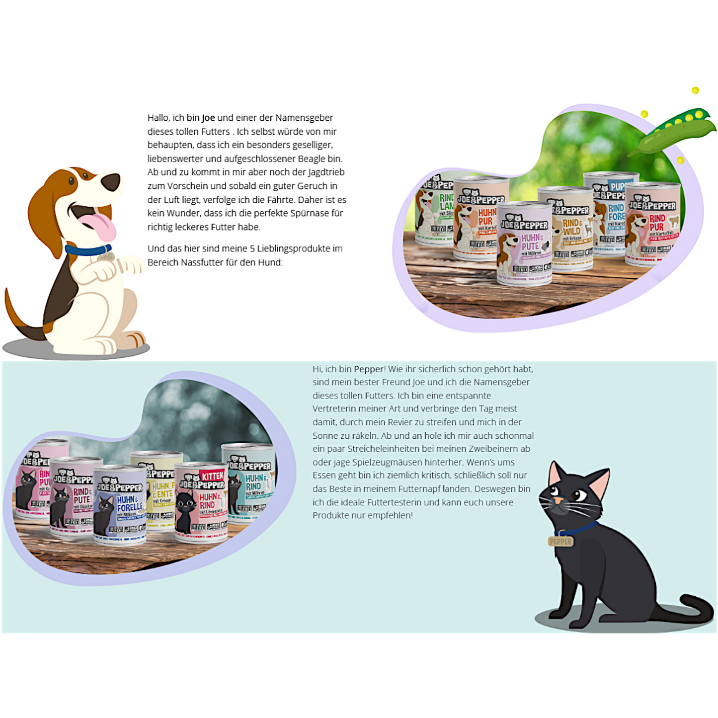 Joe & Pepper Dog - Rind & Forelle für Welpen