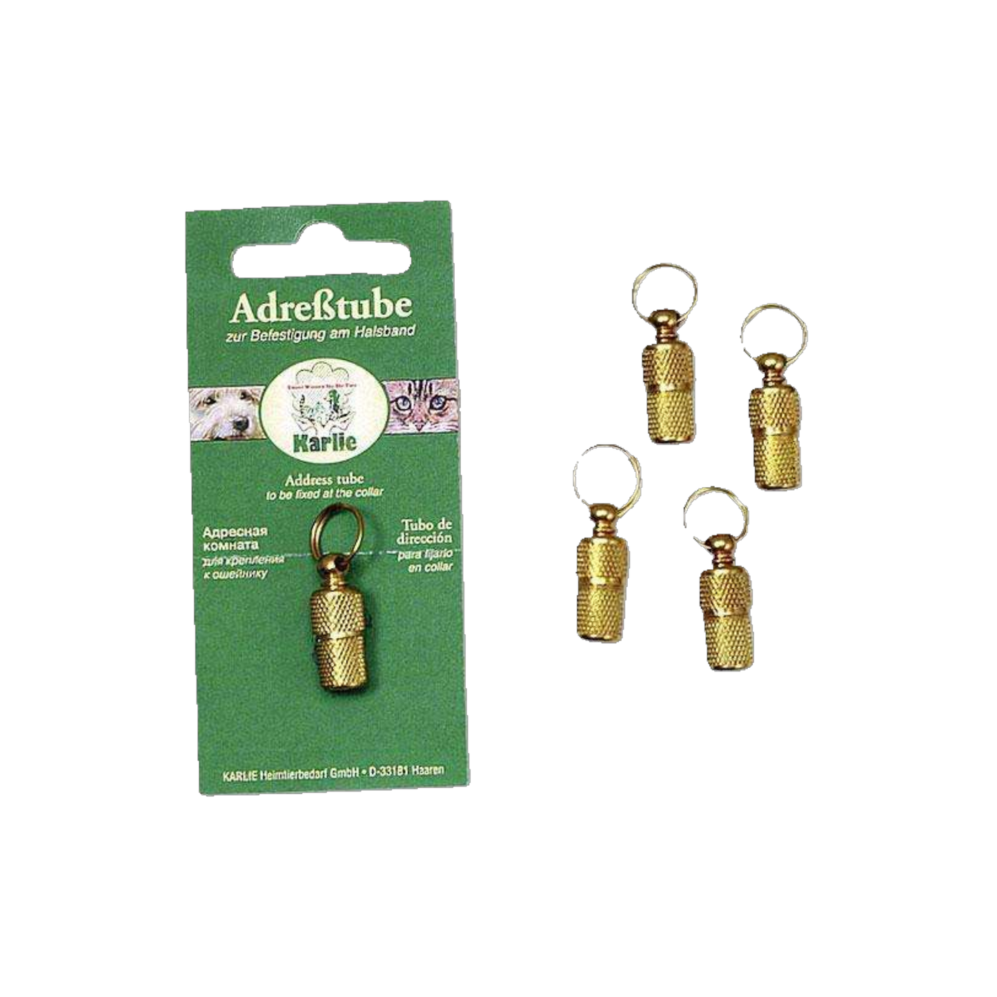 Karlie Adresstube – Goldfarben