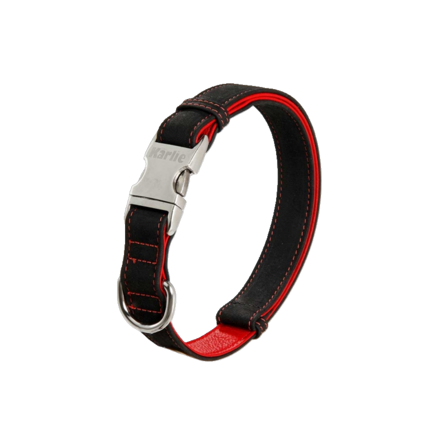 Karlie Buffalo Ultra Halsband – Innovatives Lederhalsband mit Alu-Steckschnalle