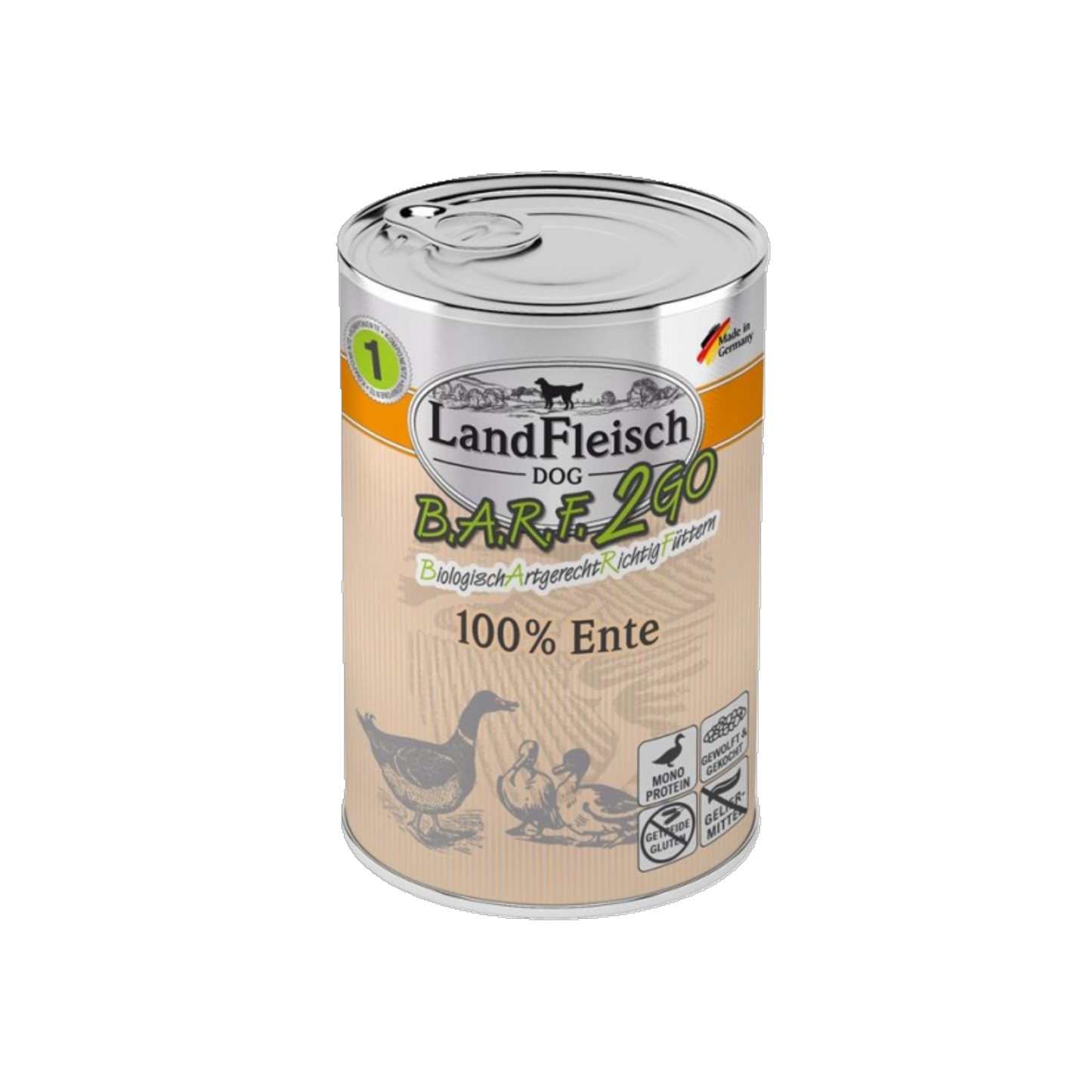 LandFleisch B.A.R.F.2GO - 100% von der Ente