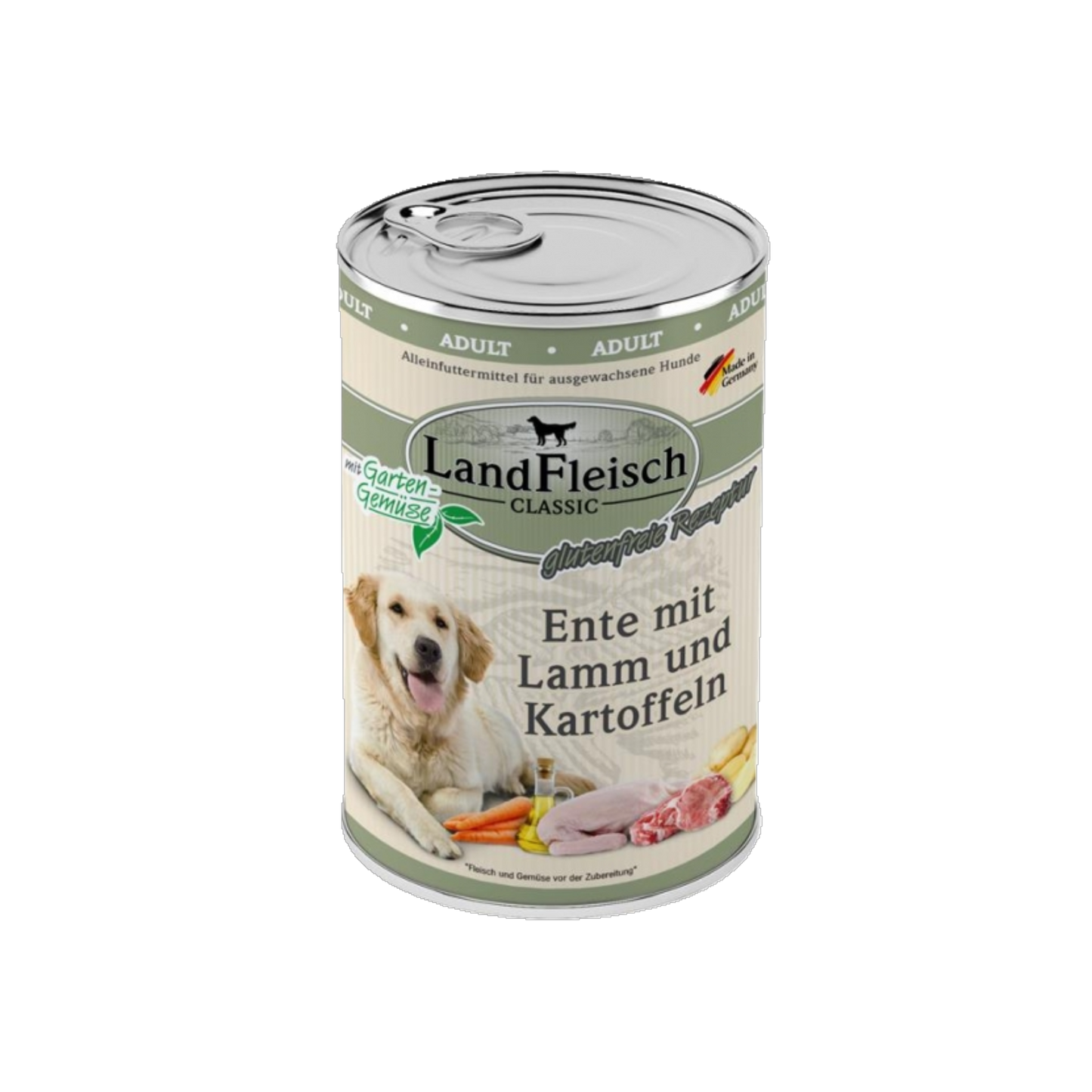 LandFleisch Dog Classic – Ente mit Lamm & Kartoffeln