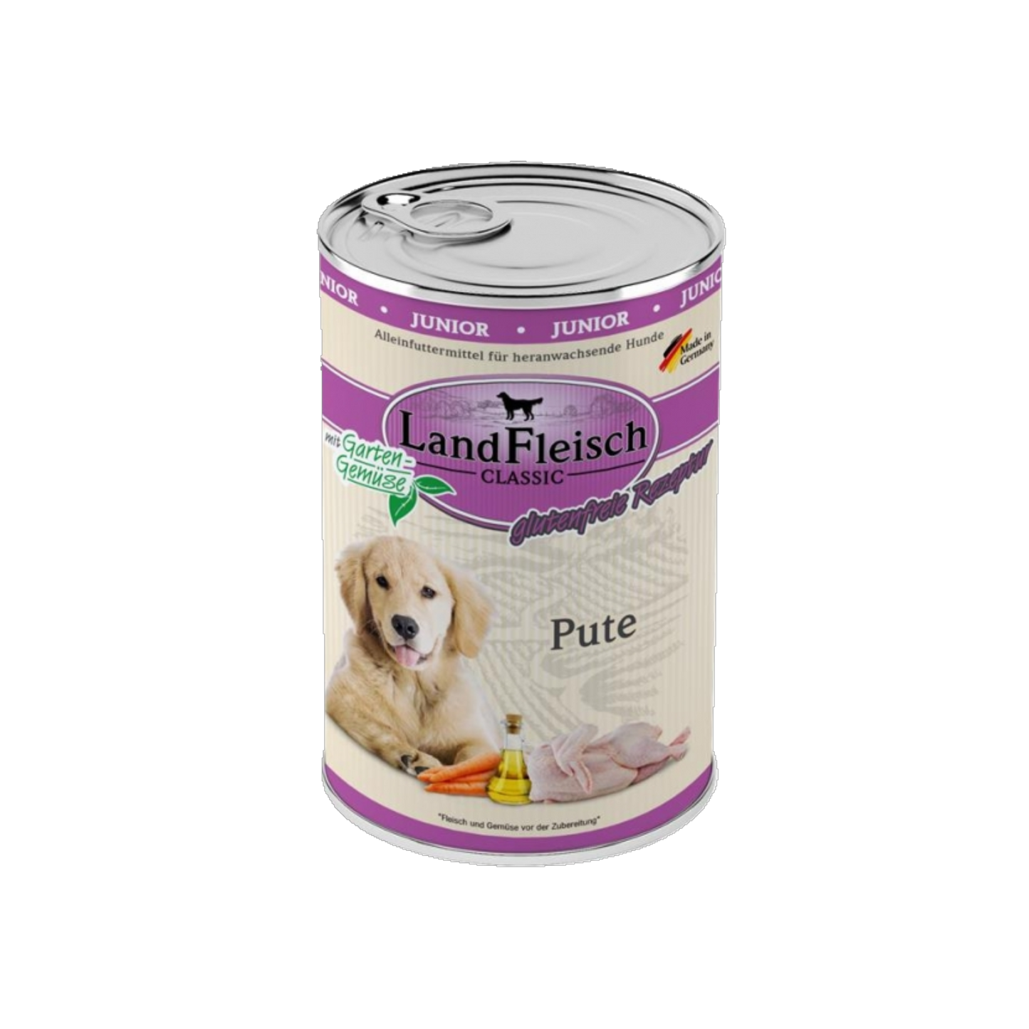 Landfleisch Dog Classic Junior – Pute mit Gartengemüse