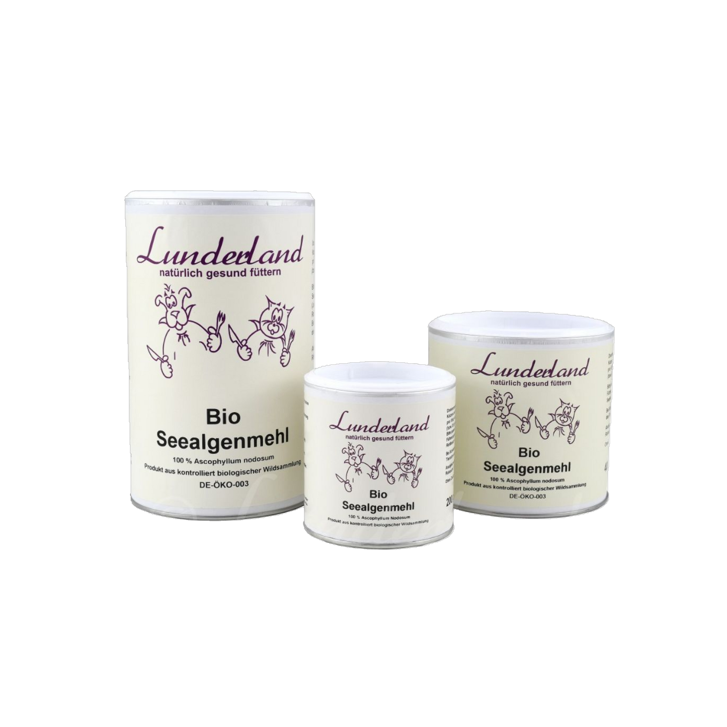 Lunderland Bio-Seealgenmehl – Reines Naturprodukt für Fell, Pigmentierung & Verdauung