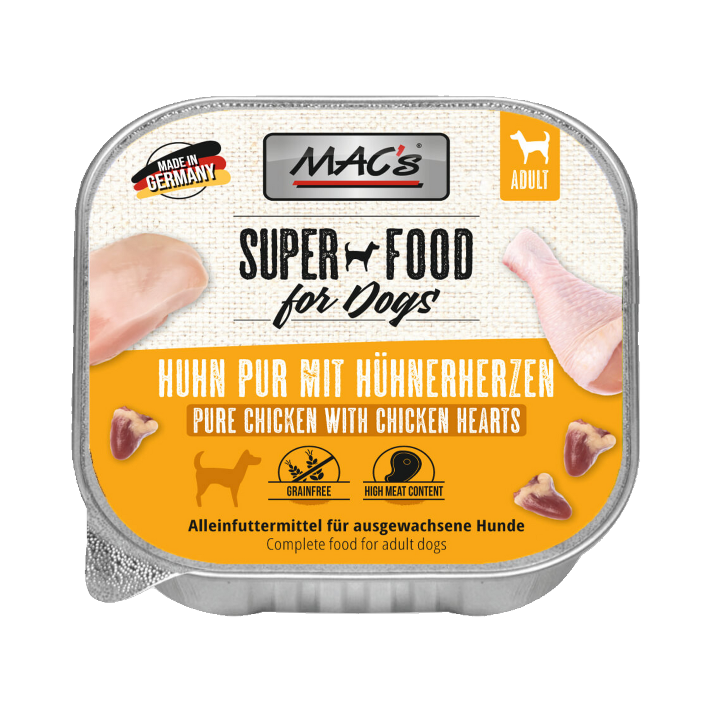 Mac’s Dog Huhn Pur – Reines Fleisch für eine natürliche Ernährung