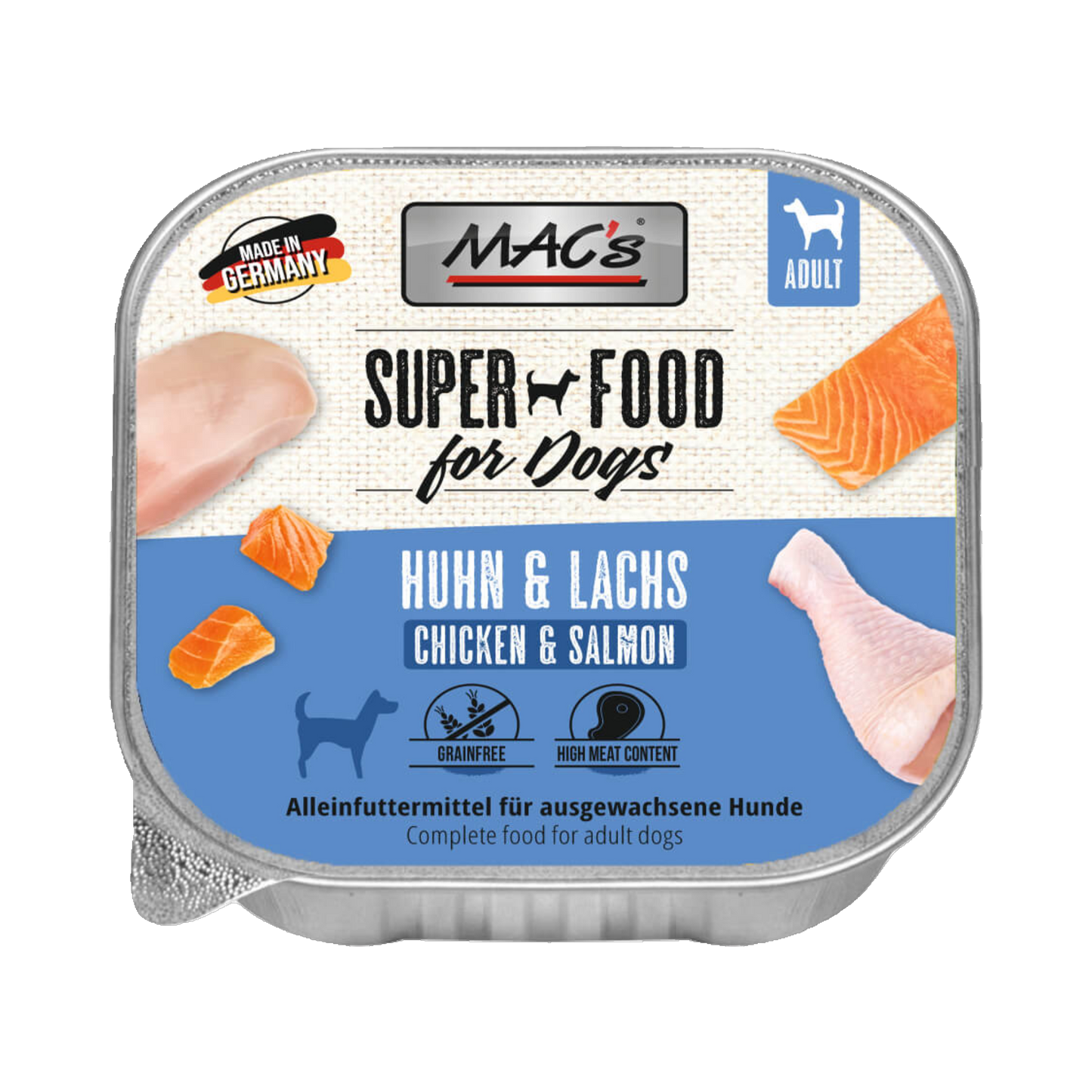 Mac’s Dog Huhn & Lachs – Proteinreiche Vollnahrung mit gesunden Omega-Fettsäuren