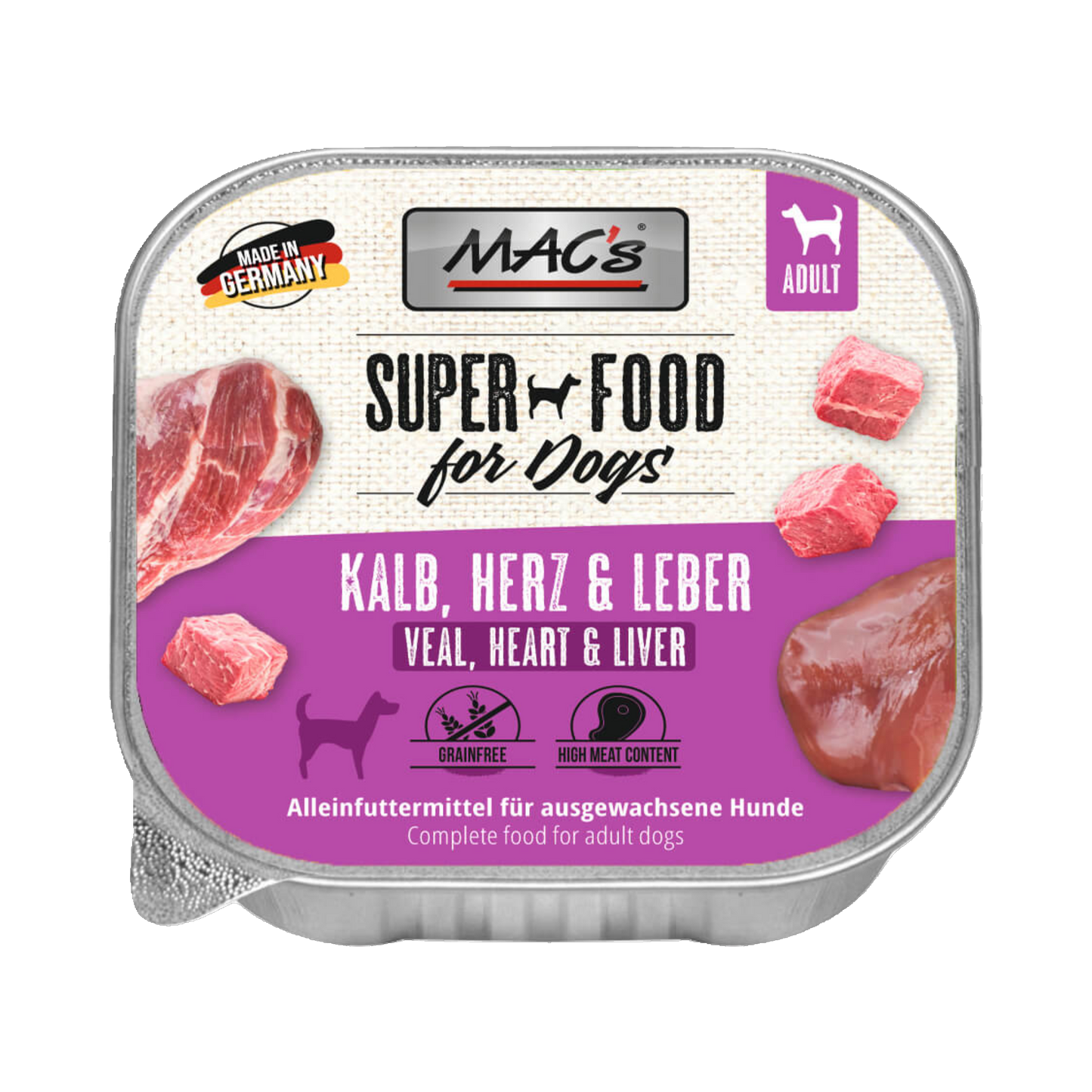 Mac’s Dog Kalb Pur – Reines Fleisch für höchste Ansprüche