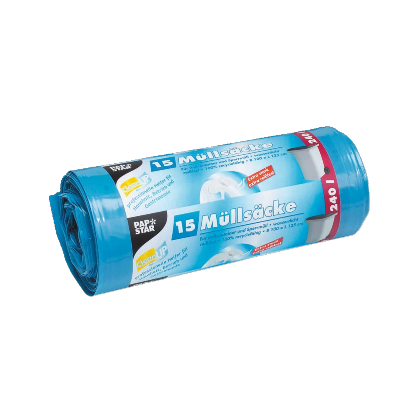 De Hun’nenhoff | Müllbeutel CleanUP 240,0 l – Extra stark für große Aufgaben