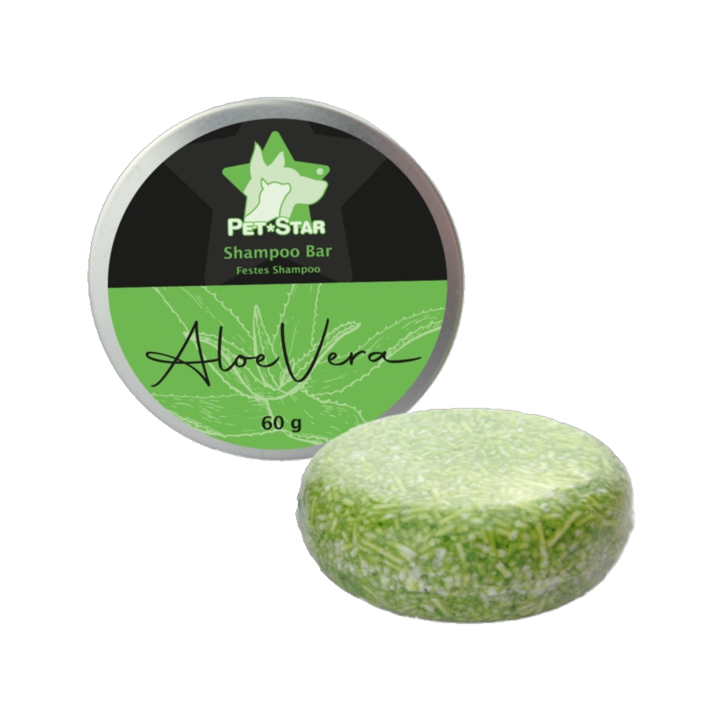 Pet-Star Shampoo - Festes Shampoo mit Aloe Vera