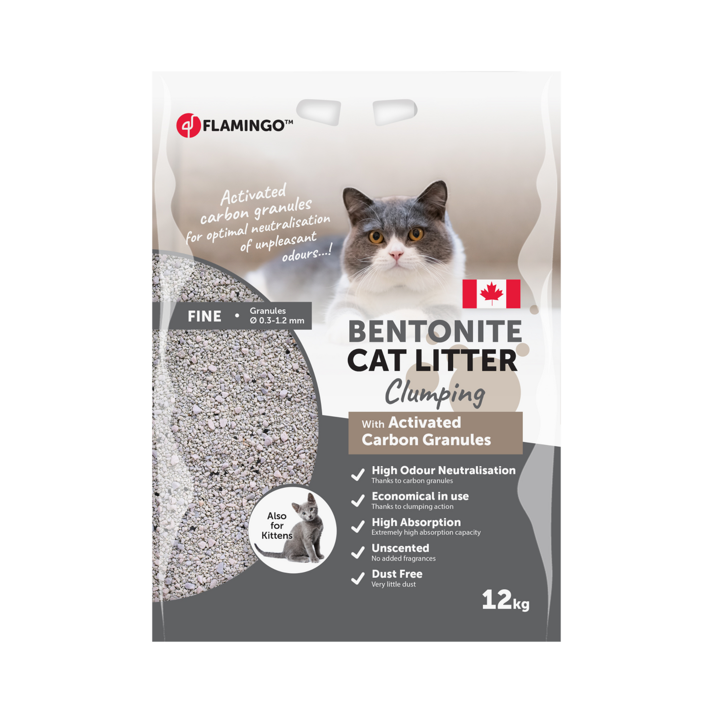 Premium Katzenstreu mit Aktivkohle – Maximale Hygiene & Geruchsneutralisierung