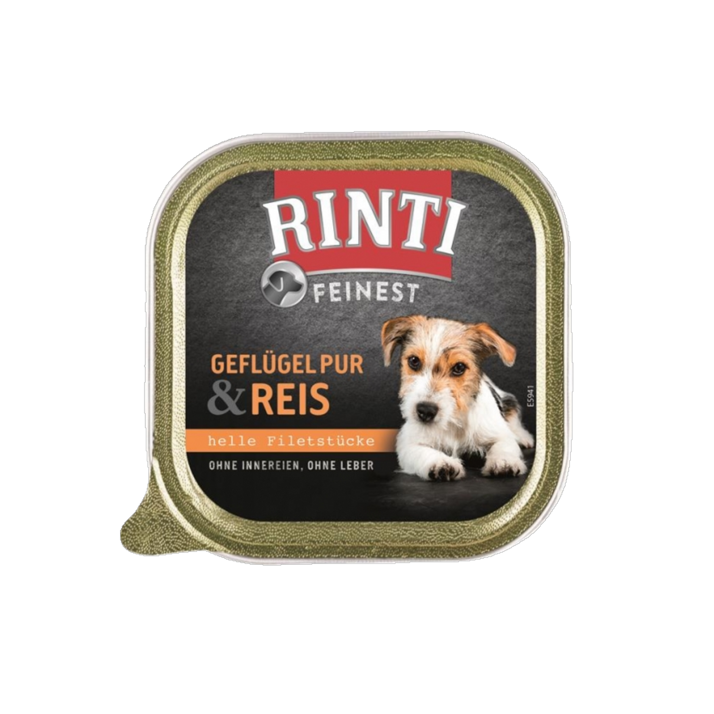 RINTI Feinest Schale – Geflügel Pur & Reis 150g