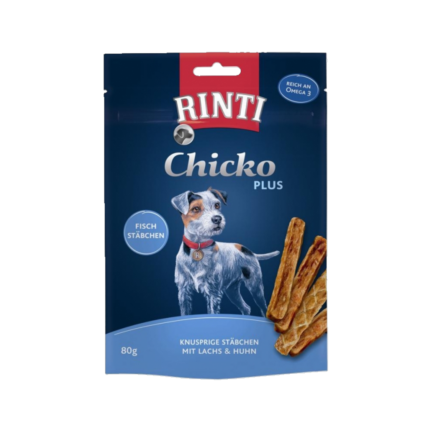 De Hun’nenhoff | Rinti Chicko Plus Fischstäbchen – Knuspriger Snack mit Lachs & Huhn