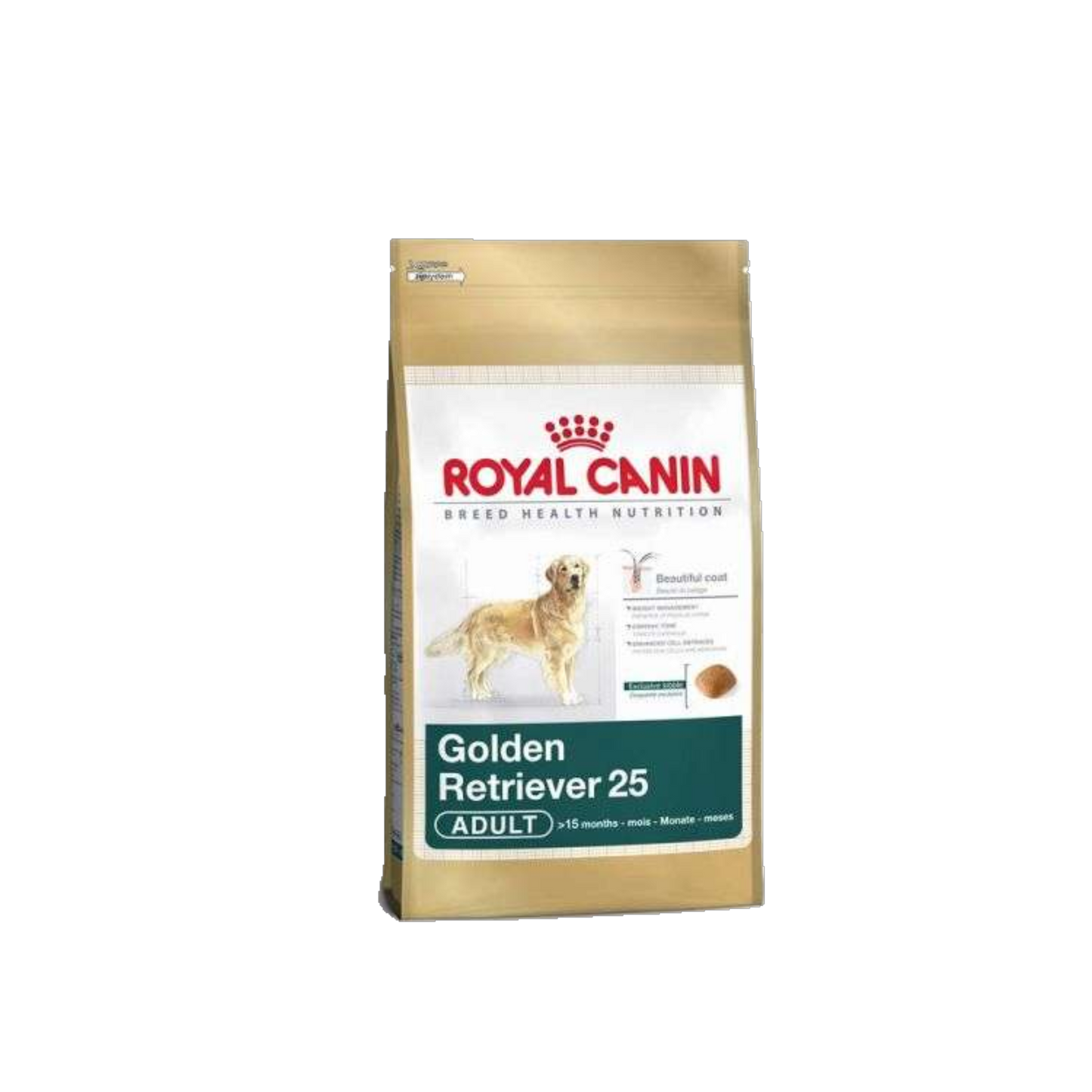 Royal Canin Golden Retriever Adult 25 - Rassespezifische Ernährung für ausgewachsene Golden Retriever ab 15 Monaten