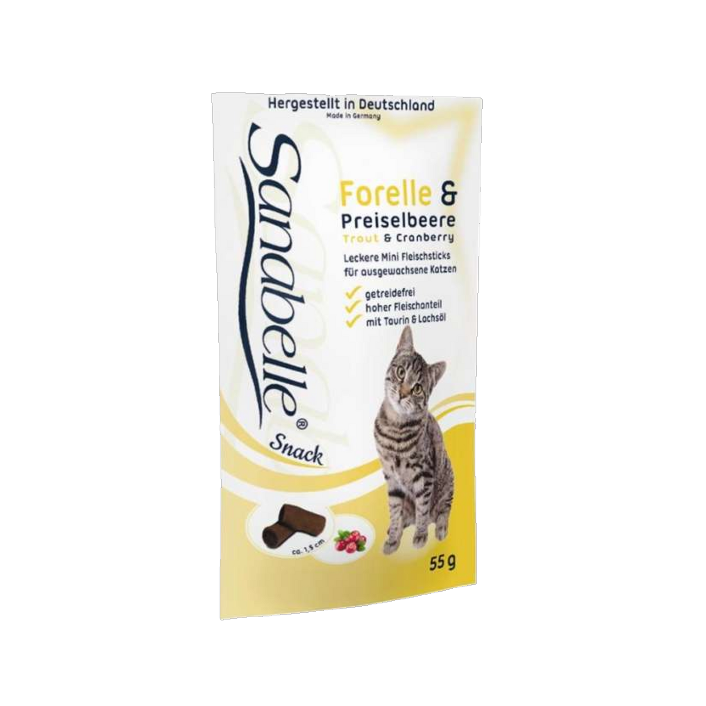 Sanabelle Soft-Sticks – Forelle & Preiselbeere