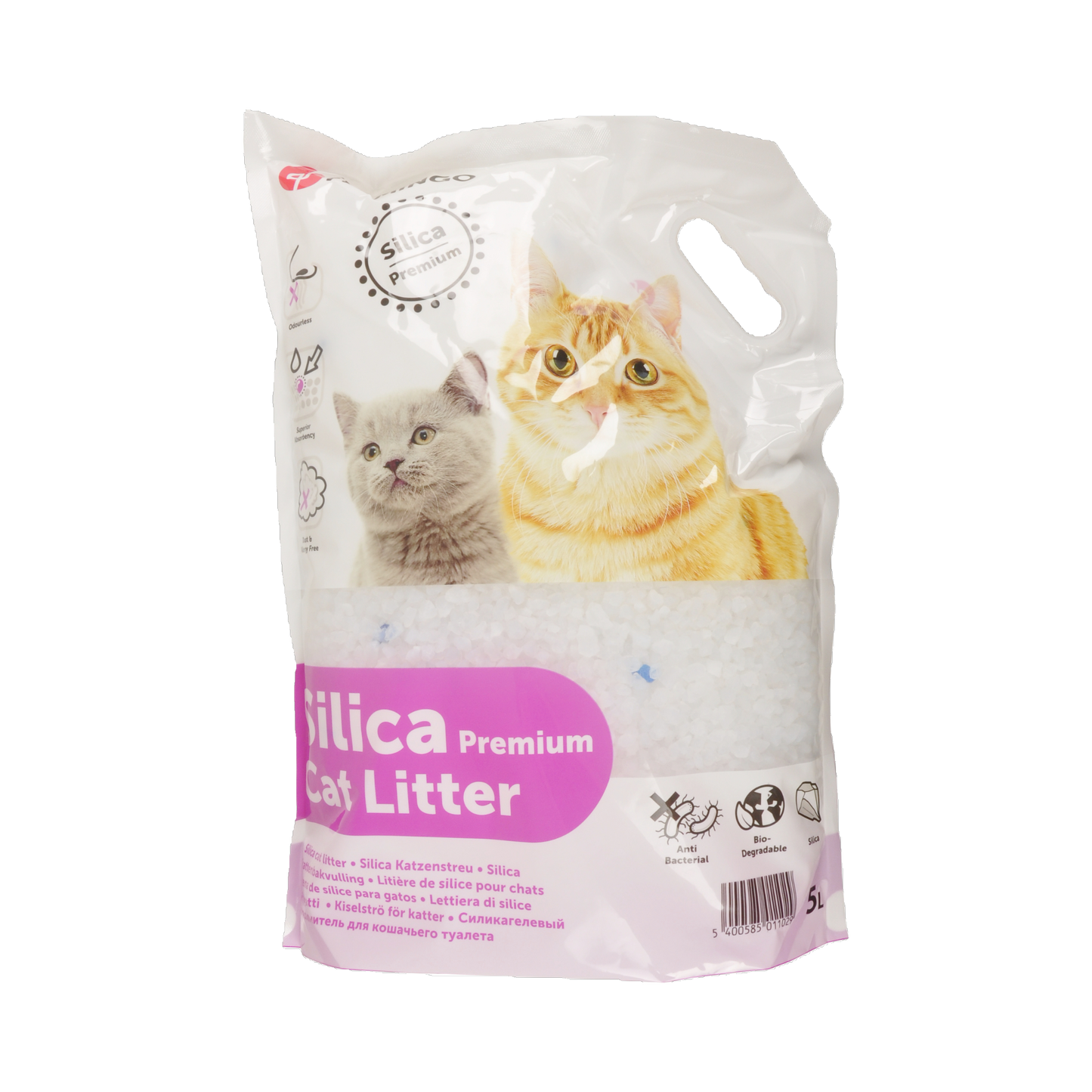 Silikat-Katzenstreu – Grobe Körner für maximale Saugkraft & Hygiene