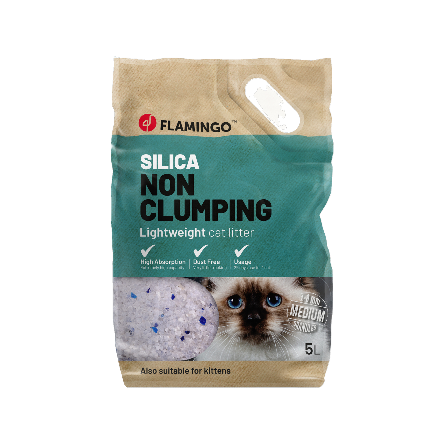 Silikat-Katzenstreu – Mittelgroße Körner für maximale Hygiene